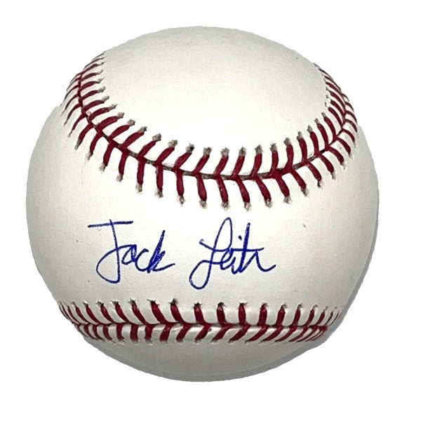 Jack Leiter Signed Official MLB Baseball Texas Rangers Full Rookie Signature