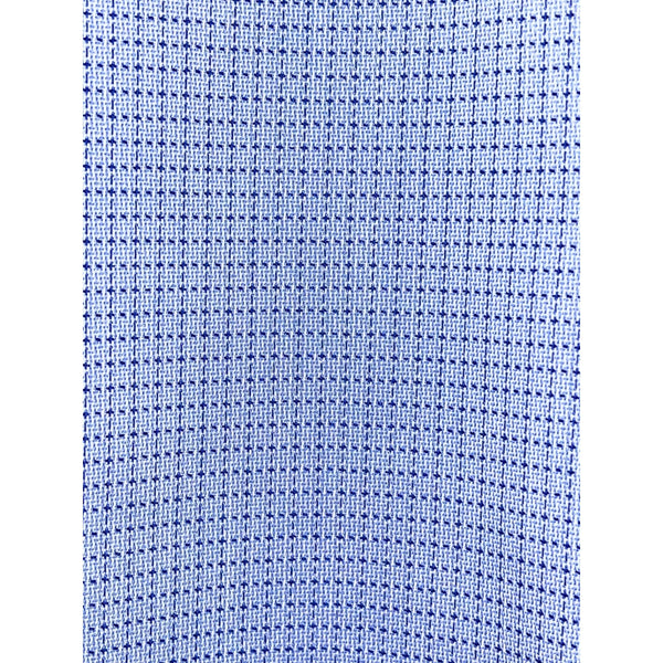 Twillory Shirt Mens 17-34/35 Blue Check Tailored Fit Dress Performance EUC