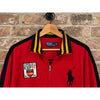 Polo Ralph Lauren Spain Big Pony Track Jacket Men's XL Red Black Full Zip Rare