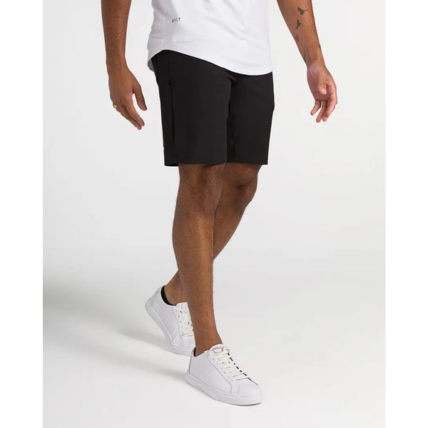 BYLT Kinetic Shorts Men’s XL 34x9 Black Performance Chino Casual Zip Side Pocket