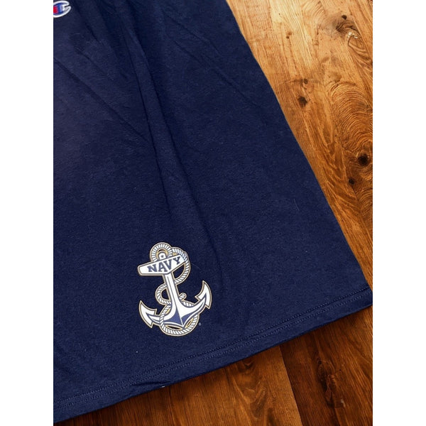 US Navy Champion Issue Shorts Men's 2XL Navy Blue USNA PT Athletic Training USA