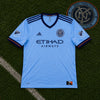 New York City FC Adidas Authentic Home Jersey 2017-18 2XL MLS Soccer AY6984