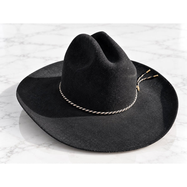 Milano Tuff Hedeman Roughstock 39 Cowboy Hat Black 6 7/8 XX Merino Wool USA