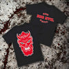 The Undertaker WWE Big Evil Red Devil Head T-Shirt Sz L Double Sided Y2K