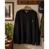 Polo Ralph Lauren V-Stitch Crewneck Sweatshirt Black Pony Logo 2XLT Vintage
