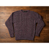 Eddie Bauer Cable Knit Sweater Men's L Cotton Irish Fisherman Marled Vintage