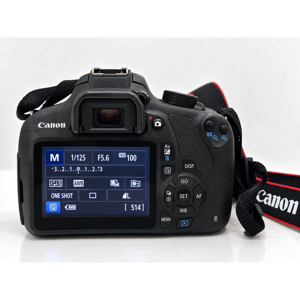 Canon EOS Rebel T5 DSLR Camera 18MP w/18-55mm Lens Box 64GB Tested