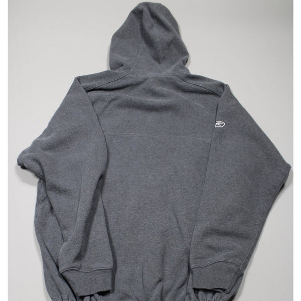 New England Patriots Hoodie M Gray Bill Belichick Y2K Pullover Equipment Reebok