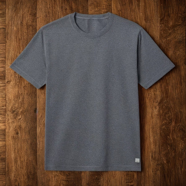 Vuori Tradewind Performance Tee 2.0 Mens Large Heather Gray Moisture Wicking EUC