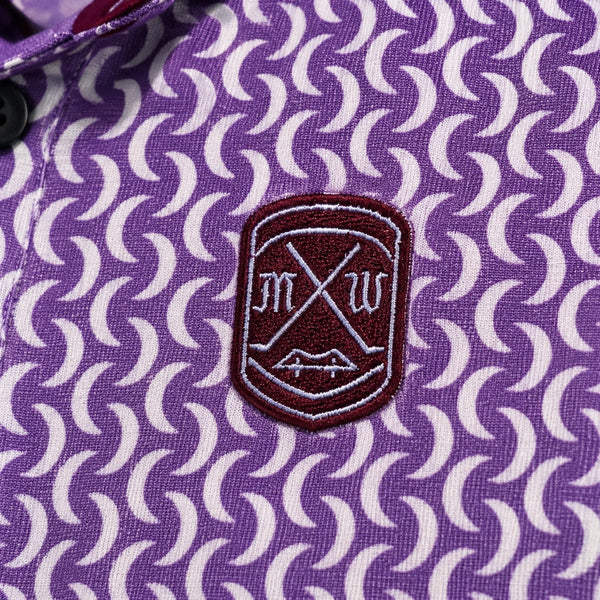 Greyson Manhattan Woods Golf Polo Shirt Sz. M Purple Moonshine Performance