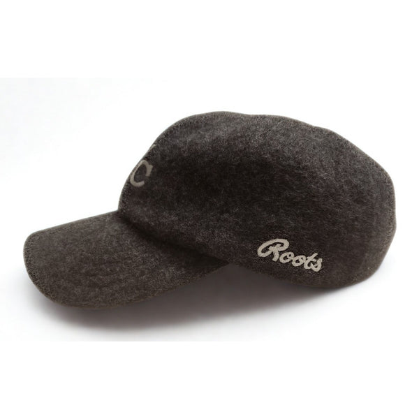 Roots Athletics NYC USA Wool Adjustable Hat Cap Gray Vintage Made In Canada OS