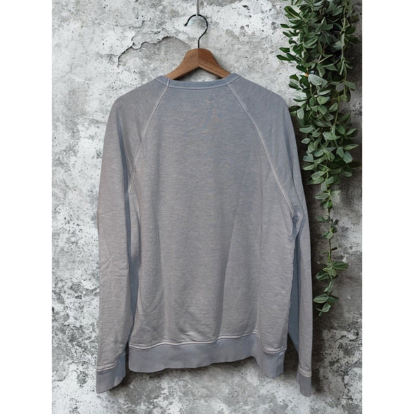 Outerknown Sur Sweatshirt XL Hazy Sea Blue Hemp Organic Cotton French Terry