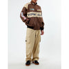 PacSun Formula 1 F1 Racing Bomber Jacket Brown Tan Full Zip Men’s Large