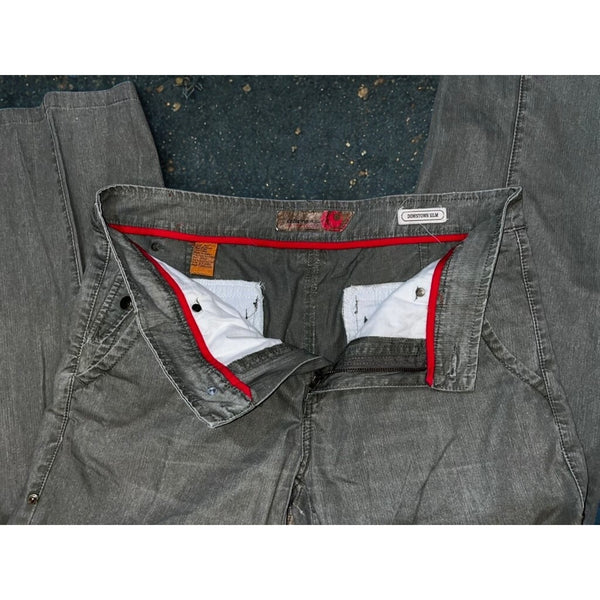 Caffeine NYC Downtown Skinny Jeans Army Green Y2K Vintage Rare Men’s 34x32 EUC