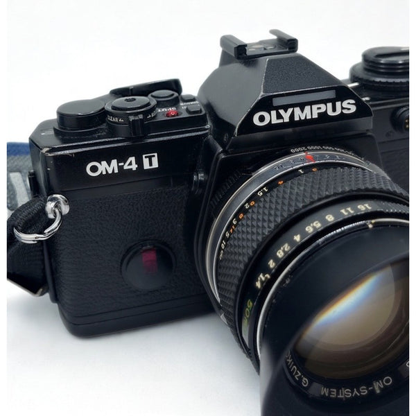 Olympus OM-4T 35mm SLR Film Camera Zuiko 50mm f/1.4 Lens Japan Vintage