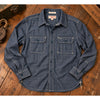 Wallace & Barnes J. Crew Naval Workshirt M Japanese Selvedge Chambray Blue NWOT