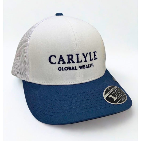 TravisMathew Carlyle Global Wealth 110 Flexfit Tech Mesh Snapback Hat NWT Golf