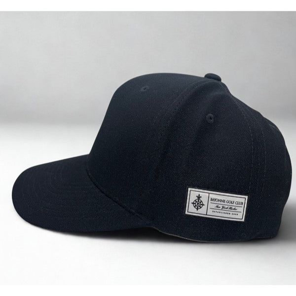 Bayonne Golf Club Hat Yupoong 110 Flexfit Tech Black Adjustable Golf Cap OSFM