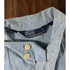 Polo Ralph Lauren Denim Harrington Jacket Mens L Full Zip Blue Vintage 1980s