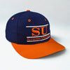Syracuse University Orange Vintage 90s The Game Snapback Hat Navy Orange SU