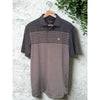 Masters Tech Augusta National Golf Polo Gray Striped Performance Shirt Sz S NWOT