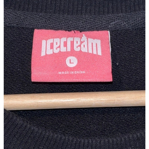 Ice Cream Billionaire Boys Club Men’s “Time Crew” Black Sweatshirt Size L