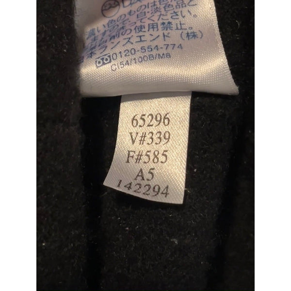Lands' End Mens 100% Cashmere V-Neck Sweater Black 2XL Tall
