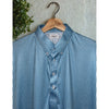 Collars & Co XL Blue Gingham Performance Polo Dress Collar Golf Shirt EUC