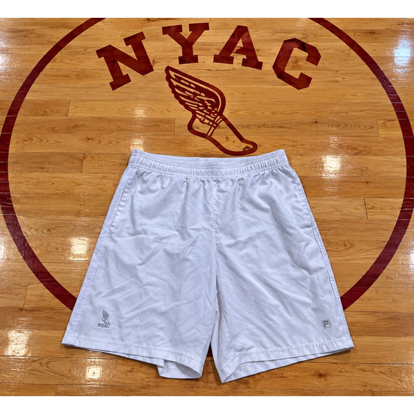 NYAC New York Athletic Club Fila Athletic Shorts Sz. M White Rare EUC