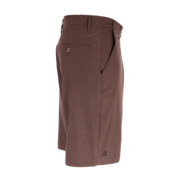 Dixxon Hybrid Shorts Mens 38 Brown Poly Spandex Lightweight Wicking NWOT 10"