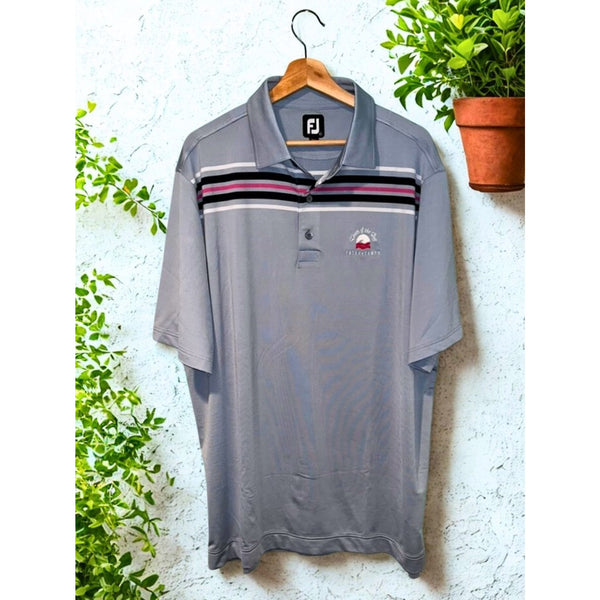 FootJoy FJ Teeth Of The Dog Casa De Campo Golf Polo Shirt Gray XL EUC