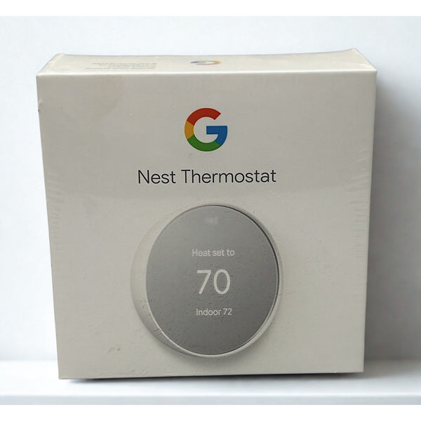 Google Nest GA013 Programmable Wi-Fi Thermostat Snow Sealed In Box
