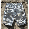 Armani Exchange Cargo Shorts Mens 32 Gray Camo Utility Combat Military Heavy Y2K