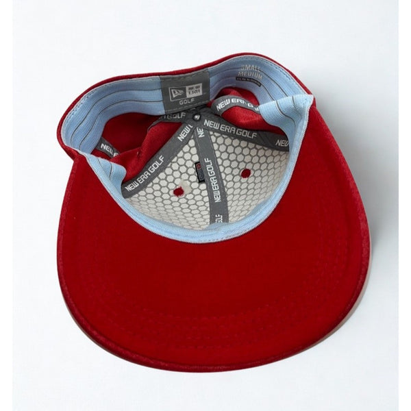 Bayonne Golf Club New Era Golf Hat S/M Red Performance Stretch Cap Private Club