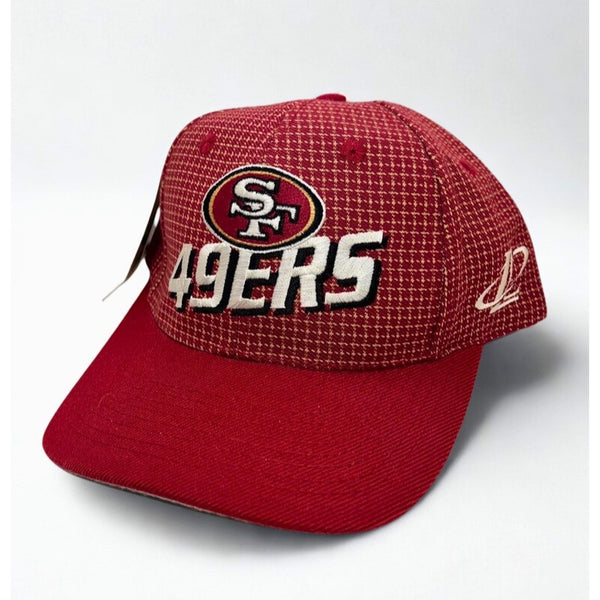 San Francisco 49ers Logo Athletic Grid Hat NFL Pro Line Strapback Deadstock VTG