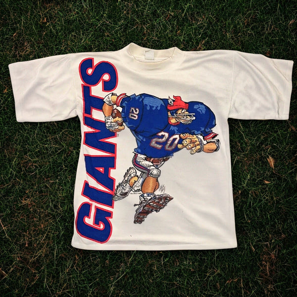 New York Giants Jack Davis Caribe NFL Cartoon T Shirt Mens Large 1988 Vintage