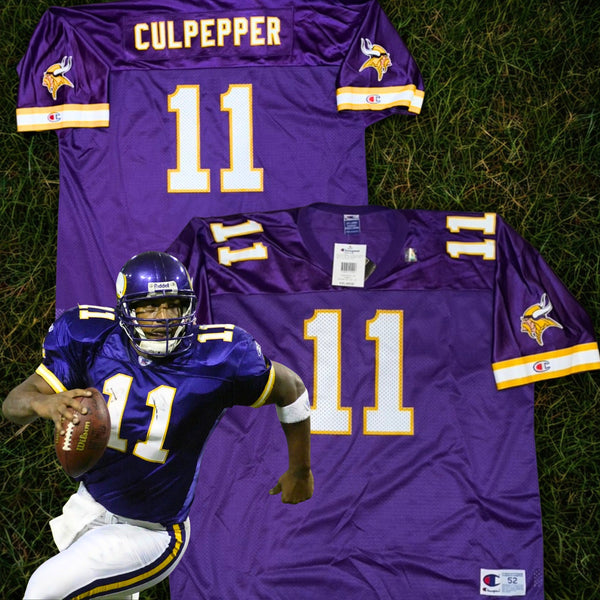 Minnesota Vikings Daunte Culpepper Champion NFL Jersey Sz. 52 2XL Vintage DS NWT
