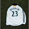 David Beckham #23 Los Angeles Galaxy Jersey M 2007/08 Adidas MLS Long Sleeve