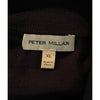 Peter Millar Crown Autumn Crest Merino Wool Suede Trim 1/4 Zip Navy XL $265
