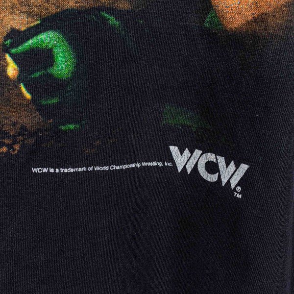 Bill Goldberg WCW The Streak Wrestling Shirt 90s Black Tee Size L Rare Vintage