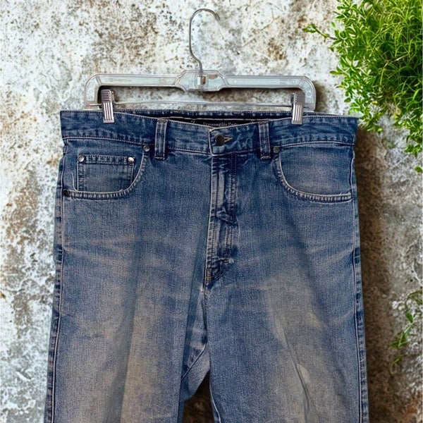 Ermenegildo Zegna Men’s Straight Fit Blue Jeans 36x29 Made in Italy Cotton Denim