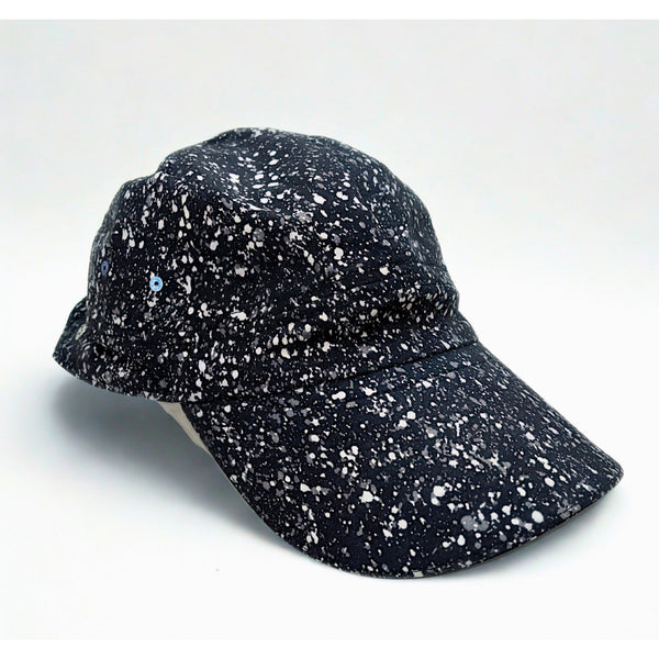 Lululemon Race To Place Run Hat 2.0 Black White Splatter EUC Adjustable