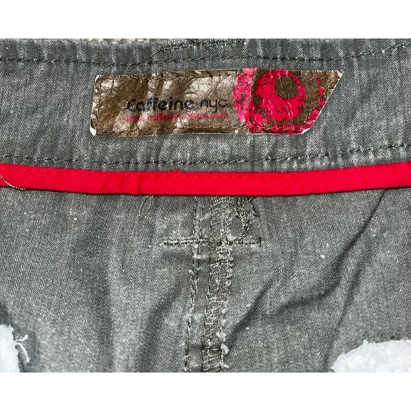 Caffeine NYC Downtown Skinny Jeans Army Fatigue Green 34x32 Vintage Rare EUC