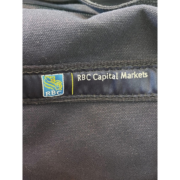 RBC Capital Markets Duffle Bag Navy Canvas Scarborough & Tweed Made USA Banker
