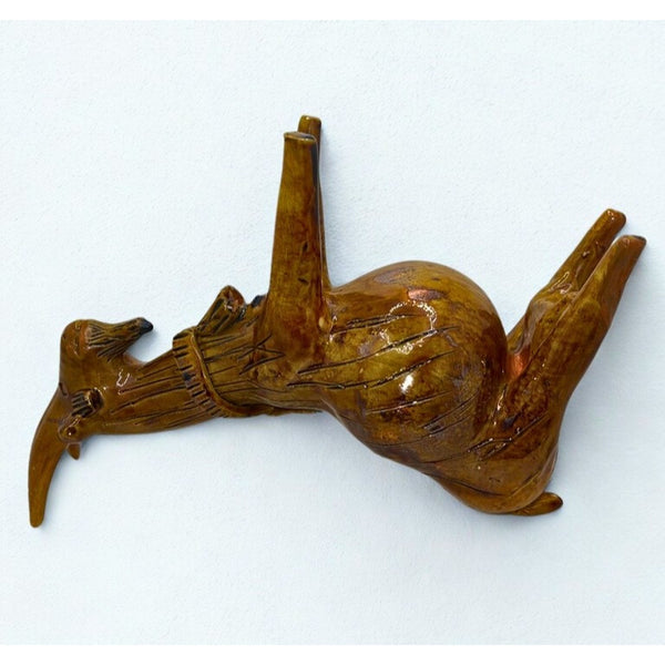 Rosa Ramalho Portugal Folk Art Pregnant Goat Ceramic Sculpture Signed Vintage