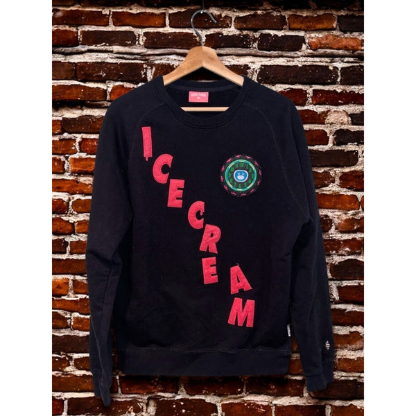 Ice Cream Billionaire Boys Club Men’s “Time Crew” Black Sweatshirt Size L