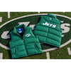 New York Jets Reebok NFL On Field Down Puffer Vest Men's 2XL Green Full Zip