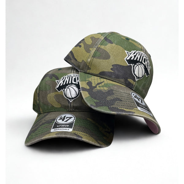 New York Knicks '47 MVP Camo Adjustable Hat Pink Undervisor NWT NBA Cap