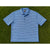 Team Titleist Tour Issued FootJoy Golf Polo Men's L Blue Stripe Rare TT Logo