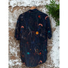 Portuguese Flannel Doodle 2 Vacation Shirt 2XL Navy Art Print Camp Collar